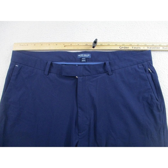 Peter Millar Pants Mens 38x30 Navy Blue Crown Crafted Performance Stretch Golf Chinos & Khakis